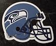 Seattle Seahawks Helmet Logo NFL Car Magnet