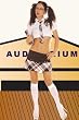 Elegant Moments 3pc. Costume includes a plaid mini skirt & a short sleeve top