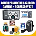 Canon Powershot A2000IS 10MP Digital Camera with 6x Optical Image Stabilized Zoom + Exclusive Super Deal Accessory KIt