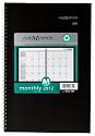 DayMinder Recycled Monthly Planner, 8 x 11-Inches, Black, 2012 (SK2-00)