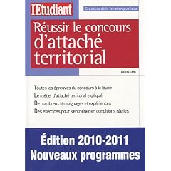 R�ussir le concours d'attach� territorial : Nouveaux programmes