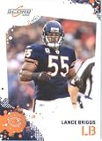 Lance Briggs - Chicago Bears - 2010 Score Football Card - NFL Trading Card in Screwdown Case