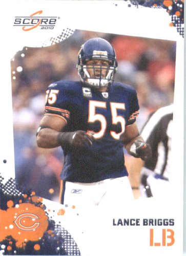 Lance Briggs - Chicago Bears - 2010 Score Football Card - NFL Trading Card in Screwdown Case