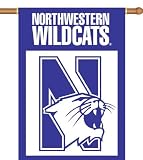 NORTHWESTERN WILDCATS 28 x 40 Double Sided Outdoor Hanging Banner