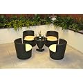 Toronto Stacking Rattan Garden or Conservatory Furniture Bistro Set