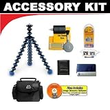Cheap Joby GP1 Gorillapod Flexible Tripod (Blue) + Cameta Accessory Kit for Digital Point and Shoot Cameras