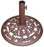 Outdoor Living : Heavy-Weight 18" Cast Iron Umbrella Stand - Victorian Design Bronze or Patina