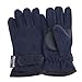 FLOSO® Childrens/Kids Big Boys Thermal Thinsulate Fleece Gloves with Palm Grip (6/7 Yrs) (Black)