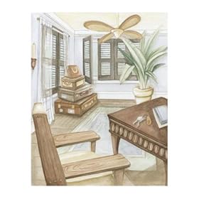 Grand Hotel Vignette I (D) PREMIUM GRADE Rolled CANVAS Art Print Megan Meagher 11x14
