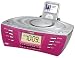 iPod - MP3 - CD Line-in Digital Audio Sound System With Dual Alarm Clock Radio - Pink...