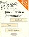 Reed Multistate Bar Review, Inc. Quick Review Summaries: Contracts, Torts, Real Property; Evidence, Criminal Law, Criminal Procedure, Constitutional Law (Plus bonus CD)