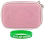 Nylon Hard Shell Carrying Case (Pink) for Nikon Coolpix S570 Digital Camera Black