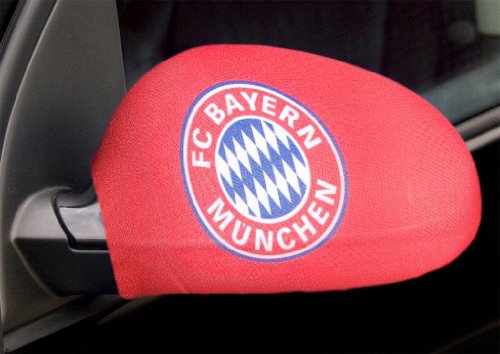 Produkt-Bild: MFLAX Au&szlig;enspiegelflagge Bayern M&uuml;nchen f&uuml;r PKWs, Vans und Gel&auml;ndewagen, 24x16x1cm