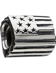 Authentic Chamilia Sterling Silver Charm "Flag" GA-47 (RETIRED)