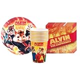 Alvin and the Chipmunks Party Supplies Pack Including Plates Cups and Napkins  8 Gu