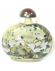 100 Cranes Oversized Inside Painted Snuff Bottle