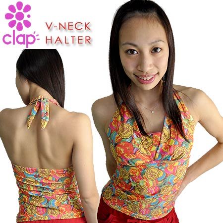 clap（クラップ） CLAP CHUPS Vネックホルター M CT10004/PK
