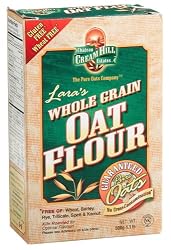 Cream Hill Estates Lara's Whole Grain Oat Flour, 1.1 Pound Boxes (Pack of 4)