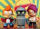 Futurama Kidrobot Set 3 Bender, Fry & Leela W/Boxes, Foil & Accessories SealedIMAGE