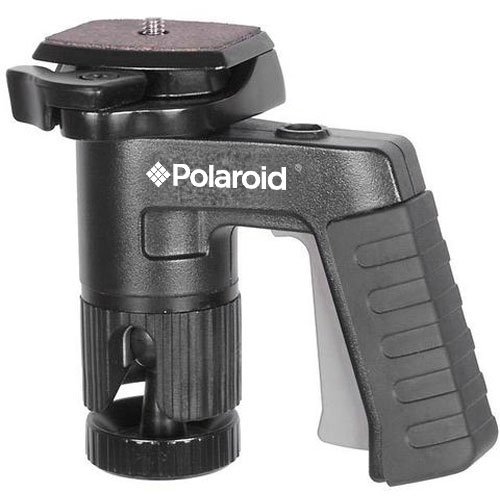polaroid pistol grip tripod mount with ball head for digital cameras & camcorders