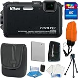 Nikon COOLPIX AW100 16 MP CMOS Waterproof Digital Camera with GPS and Full  ....