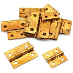 12 Brass Clock Hinges Grandfather Clocks Repair Parts