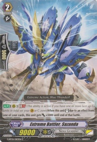Cardfight!! Vanguard TCG - Extreme Battler, Sazanda (G-BT01/083EN) - G Booster Set 1: Generation Stride