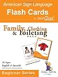 Sign2Me - ASL Flashcards: Beginners Series - Family/Clothing/Toileting (Incl. ASL + English + Spanish) (Spanish Edition)