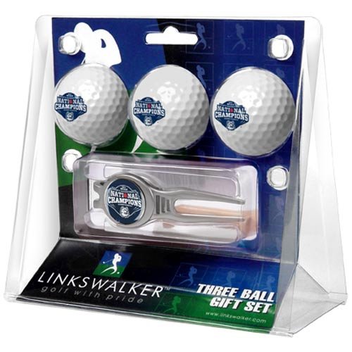 Connecticut Huskies 2011 Ncaa Men's Basketball National Champions 3-pack Of Golf Balls With Cap Clip