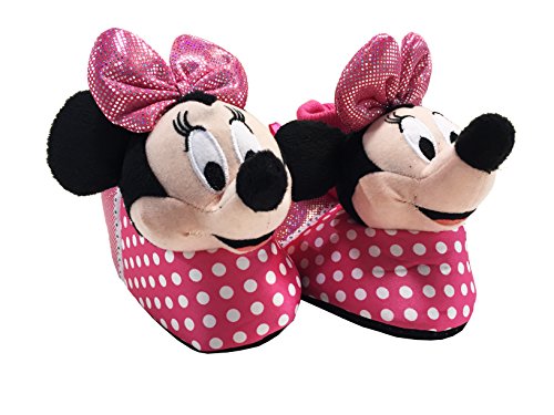 Disney Girls Minnie Mouse Pink Slippers (Toddler/Little Kid)