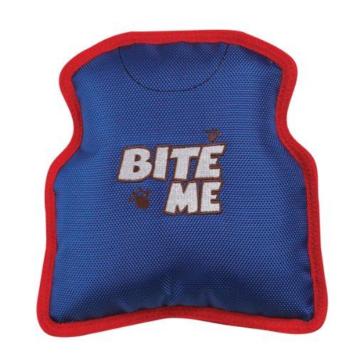 Zanies 7 1 2 Inch Nylon Doubled Layered Bite Me Dog Toy Tank kristy j