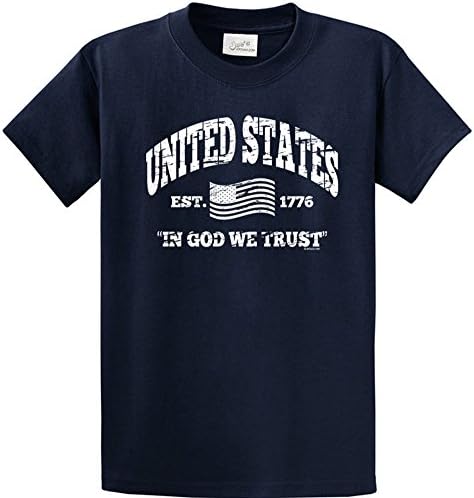 Joe's USA - United States Established 1776 Flag Shirts in Regular, Big and Tall