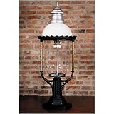 Gas Light America GL36 Cast Aluminum Natural Gas Light With Open Flame Burner On Pedestal Mount