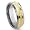 Concave Gold Barb Wire Tungsten Carbide Wedding Band Ring Sz 7.0 SN#433
