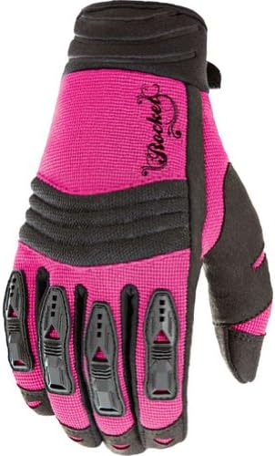 Joe Rocket Velocity Women's Textile On-Road Racing Motorcycle Gloves - Pink/Black / Medium