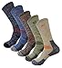 SEOULSTORY7 5Pack Men's Multi Performance Cushion Hiking/Outdoor Crew Socks Medium 5Pair Assortment