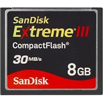 SanDisk 8 GB Extreme III CF Card SDCFX3-008G-A31  (Retail Package)