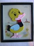 Vintage Child Guidance DUCK Magnetic Puzzle Plaque