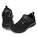 nerteo Toddler Sneakers Boys Girls Kids Running School Uniform Shoes | Breathable, Lightweight. Machin Washable All Black 10 M US Toddler