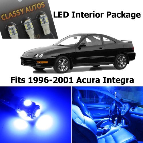 Classy Autos Acura INTEGRA Blue Interior LED Package (6 Pieces)