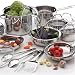 Wolfgang Puck 19 Piece Stainless Steel Cookware Set