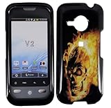 Fire Skull Hard Case Cover for HTC Droid Eris V2 6200