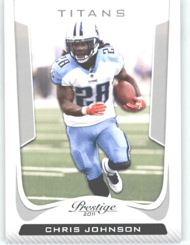 2011 Panini Prestige Football Card # 191 Chris Johnson - Tennessee Titans - NFL Trading Card in Protective Screwdown Case!