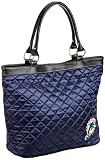 Miami Dolphins Quilted Tote, Navy