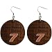 Dayna Pro Danica Patrick Infinity Round Wooden Earrings