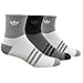 adidas Men's Originals Quarter Socks (3-Pack), One Size, White/Grey-Clear Onix Marl/Onix-Lt Onix Marl/Black-Onix Marl