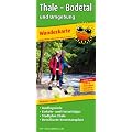 Wanderkarte Thale, Bodetal und Umgebung: Mit Ausflugszielen, Einkehr- & Freizeittipps und Stadtplan Thale, wetterfest, reissfest, abwischbar, GPS-genau. 1:25000