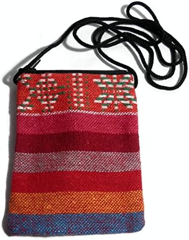 Ethnic Tote Shoulder Passport Bag Handmade Embroidered Retro Boho Coin Purse Bag.