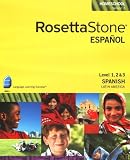 Rosetta Stone Latin American Spanish Level 1,2 & 3 Set with Audio Companion Homeschool Edition, Version 3