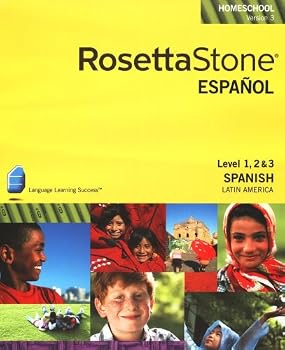 Rosetta Stone Latin American Spanish Level 1,2 & 3 Set with Audio Companion Homeschool Edition, Version 3